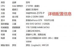 全新臺(tái)式電腦-i7-8700，華碩Z370-P